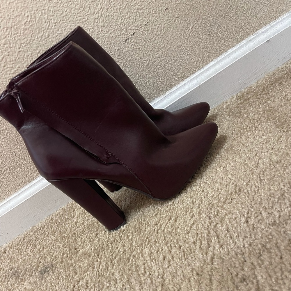 Burgundy Just Fab boots